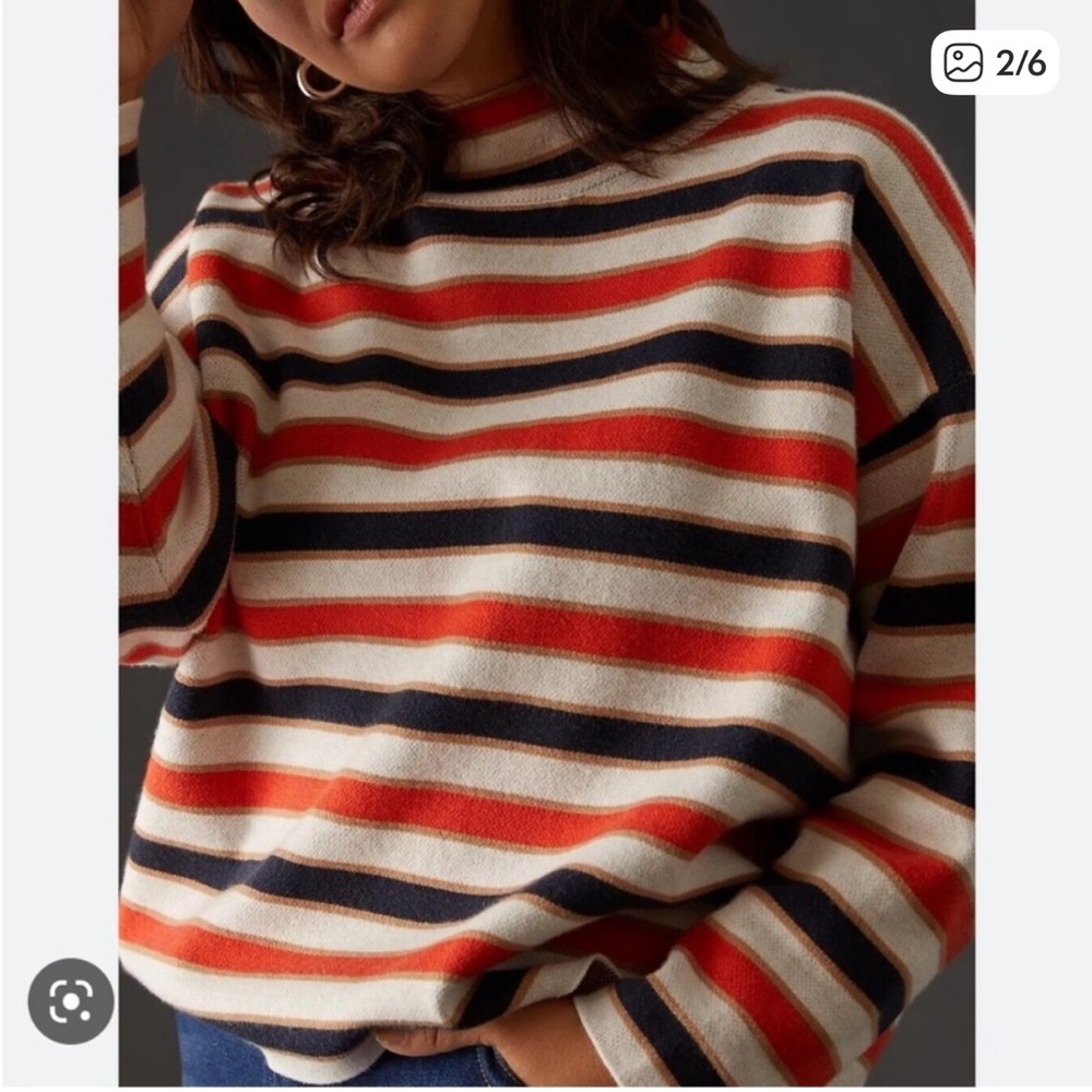 Anthropologie Maeve Carys mock neck sweater size XXS NWOT